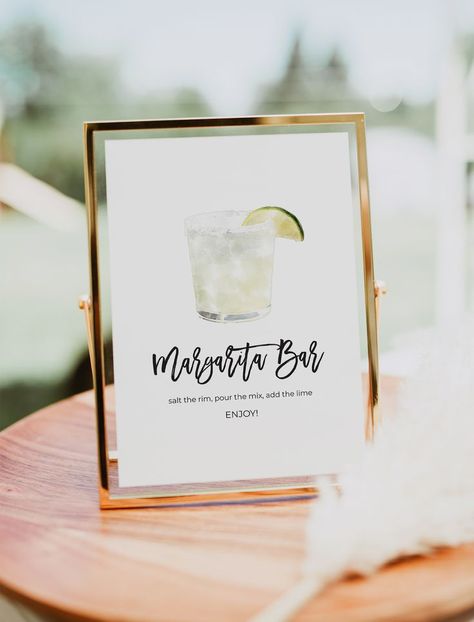 Margarita Bar Sign, Make Your Own Margarita Sign, Watercolor Cocktail Sign, Margarita Station Printable, Party Drink Sign, Instant Download Margarita Station, Margarita Bar Sign, Margarita Bar, Cocktails Sign, Drink Signs, Bar Set Up, Bar Sign, Party Drinks, Sign Templates