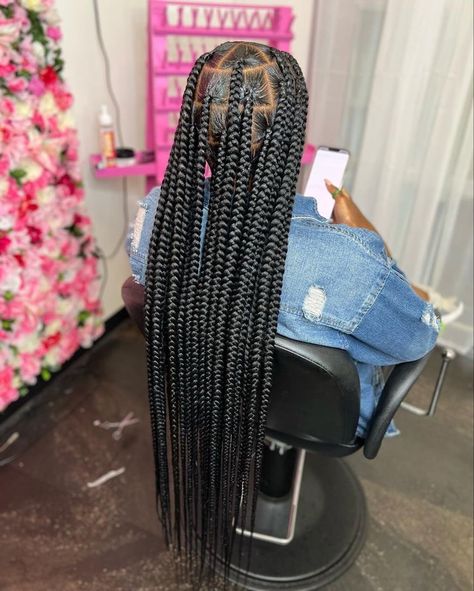 Black Hair Protective Styles, Hair Colour Ideas, Black Kids Braids Hairstyles, Cute Box Braids, Big Box Braids Hairstyles, Goddess Braids Hairstyles, Gorgeous Hairstyles, Cute Braided Hairstyles, Box Braids Hairstyles For Black Women