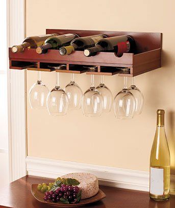 Home Bar Idea Wall Wine Rack, Wine Bottle Wall, Wooden Wine Rack, Wall Mounted Wine Rack, Wall Mount Rack, Wine Glass Rack, Bottle Wall, Wine Rack Wall, Glass Rack