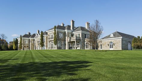 Porch Trim, French Country Estate, Estate Design, Doric Column, Mansard Roof, Dormer Windows, Greenwich Ct, Gate House, Slate Roof