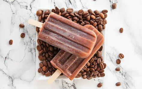 Popsicle Recipes We Can't Get Enough Of | The Leaf Nutrisystem Blog Iced Coffee Popsicles, Fruit Popsicle Recipes, Coffee Popsicles, Coffee Yogurt, Nutrisystem Recipes, Coffee And Walnut Cake, Coffee Jelly, Mexican Coffee, Coffee Cookies