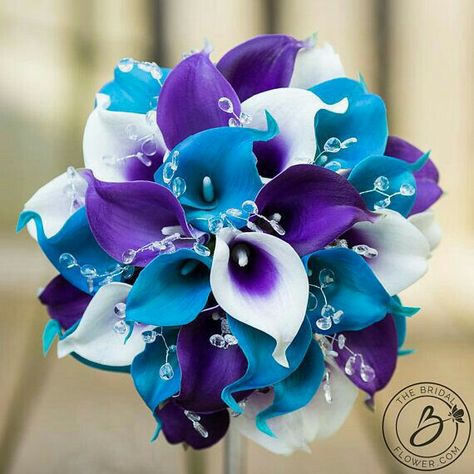 Turquoise Wedding Bouquets, Cala Lillies, Calla Lily Bridal Bouquet, Lily Bridal Bouquet, Calla Lily Bouquet Wedding, Calla Lily Bridal, Purple Calla Lilies, Calla Lily Wedding, Purple Wedding Bouquets