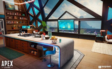 Interior Concept Art, Futuristic House, Vr Gaming, Box Building, Will Arnett, Level Design, Cool House, Interior Concept, Environment Art