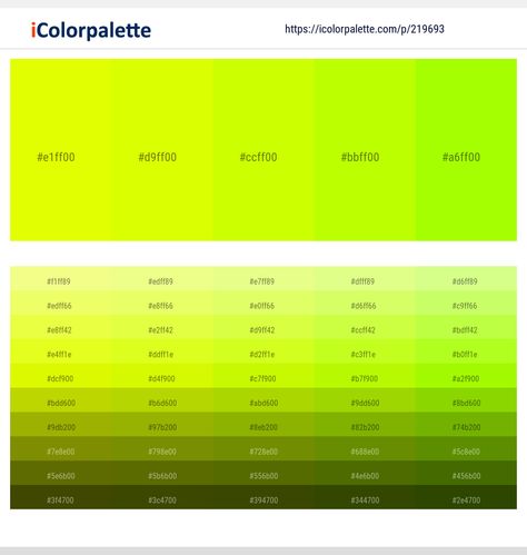 Chartreuse Design, Color Names Chart, Color Wheel Art, Hex Color, Lime Color, Hex Color Palette, Lime Yellow, Wheel Art, Portfolio Inspiration