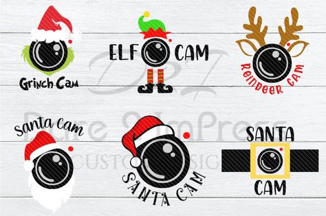 Grinch Cam, Reindeer Cam, Elf Cam, Elf Reindeer, Santa Cam, Santa Elf, Christmas Gift List, Santa's Elves, Christmas Door Decorations