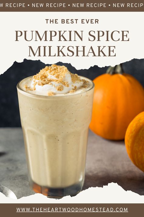 Pumpkin Spice Frosty Recipe, Pumpkin Milkshake Recipe, Pumpkin Spice Milkshake, Pumpkin Milkshake, 2023 Thanksgiving, Pumpkin Spice Drinks, Frosty Recipe, Vegan Pumpkin Spice, Homemade Pumpkin Spice