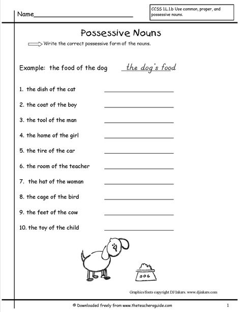 possessive nouns worksheet                                                                                                                                                                                 More Possessive Nouns Worksheet, Nouns First Grade, Common Nouns Worksheet, Possessive Apostrophe, Collective Nouns Worksheet, Singular Possessive Nouns, Nouns Exercises, Plural Possessive Nouns, Plural Nouns Worksheet