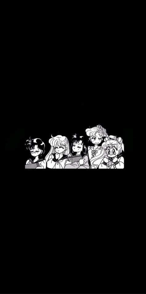 Sailor moon Black Sailor Moon Wallpaper, Dark Sailor Moon Aesthetic, Dark Sailor Moon Wallpaper, Sailor Moon Black And White, Sailor Moon Wallpaper Iphone, Black Sailor Moon, Jupiter Wallpaper, Sailor Moon Black, Sailor Moon Background