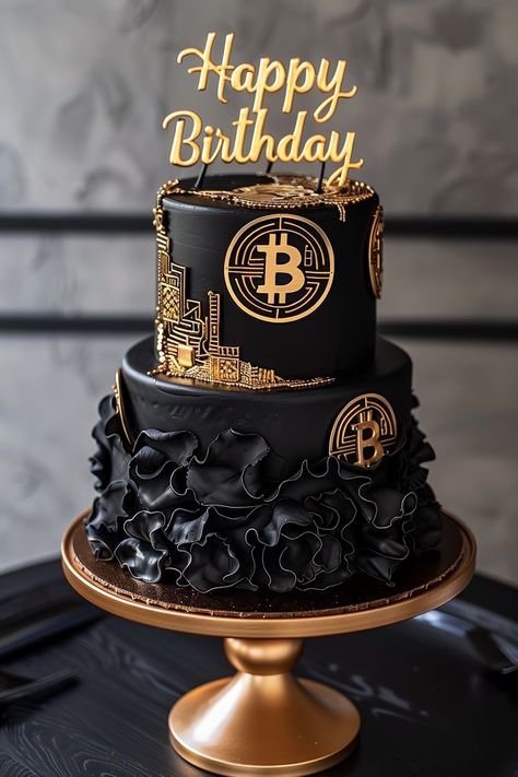 Bitcoin Birthday Cakes to Celebrate Him in Style Birthday Cakes For Men Unique, Birthday Cake Decorating Ideas, Unique Birthday Cakes, Cake Decorating Ideas, Birthday Cakes For Men, Creative Birthday Cakes, Beautiful Birthday Cakes, Creative Birthday, Themed Birthday Cakes