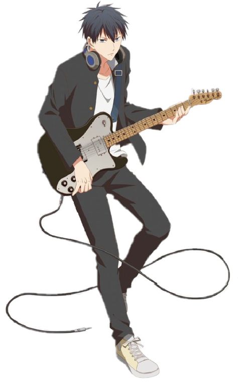 Personaje Ritsuka Uenoyama del anime boys love Given Uenoyama Ritsuka, Ritsuka Uenoyama, Guitar Illustration, Magic For Kids, Vampire Books, Guitar Pics, Boys Love, Fantasy Male, Awesome Anime