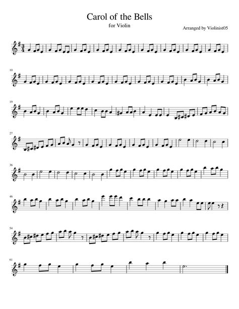 Popular Violin Sheet Music, Carol Of The Bells Violin Notes, Violin Songs Sheet Music, Violin Christmas Sheet Music, Violin Notes Songs Easy, Free Cello Sheet Music, Music Sheet Violin, Experience Violin Sheet Music, Simple Violin Sheet Music