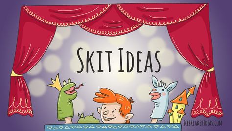 10 Funny Skit Ideas for Kids, Teens and Adults - IcebreakerIdeas Camp Skits Funny, Skits For Kids To Perform, Funny Skits For Women, Teacher Skits Funny, Funny Skits Talent Show, Christmas Skits Funny, Talent Show Ideas For Adults, Talent Show Ideas For Kids, Talent Show Ideas Funny