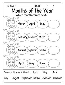 Months of the Year.Which month comes next (WORM ACTIVITY).These Months of the Year Activities include 1 worksheet covering each month of the year, sequencing, naming months that come next. These worksheets have been created to help students name and correctly sequence the Months of the Year.Thank you for purchasing from Grazzianito SchoolDon't forget to rate & follow for more products just like this one! :)#overtherainbow Grade 1 Language Worksheets, Learning Months Of The Year Activities, Spelling Worksheets 1st Grade, Teaching Months Of The Year Activities, Months Of The Year Worksheet Preschool, Kindergarten Months Of The Year, Months Of The Year Preschool, Learning Months Of The Year, Calendar Activities For Kids