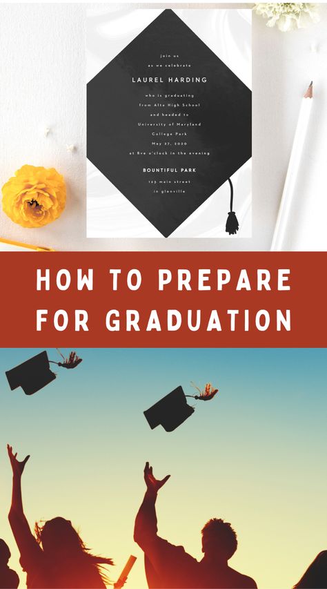 How to Prepare for Graduation Graduation From High School, Senior Announcements, Miss You Too, New Adventure, Graduation Announcements, Family First, A Teen, The Start, High School