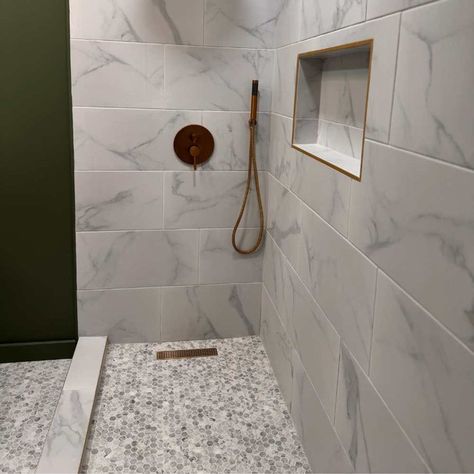 Master Shower, Wall And Floor Tiles, Mosaic Wall, Floor Installation, Kids' Bathroom, Floor And Wall Tile, Floor Tile, Bathroom Makeover, Dream Kitchen