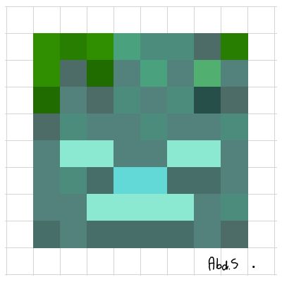 Looks cool doesn't it?                                              #Minecraft #Drowned #Mincraft_Drowned Drowned Minecraft, Minecraft Cards, Noah Crafts, Geeky Craft, Ms Excel, Minecraft Tips, Pixel Art Grid, Kawaii Illustration, Ideas Minecraft