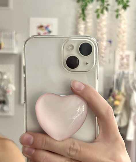 Pink Heart Pop Socket, Phone Pop Socket Aesthetic, Aesthetic Phone Popsocket, Aesthetic Phone Case With Popsocket, Aesthetic Glasses Case, Aesthetic Pop Socket, Iphone 13 Aesthetic Case, Popsocket Aesthetic, Pop Socket Aesthetic