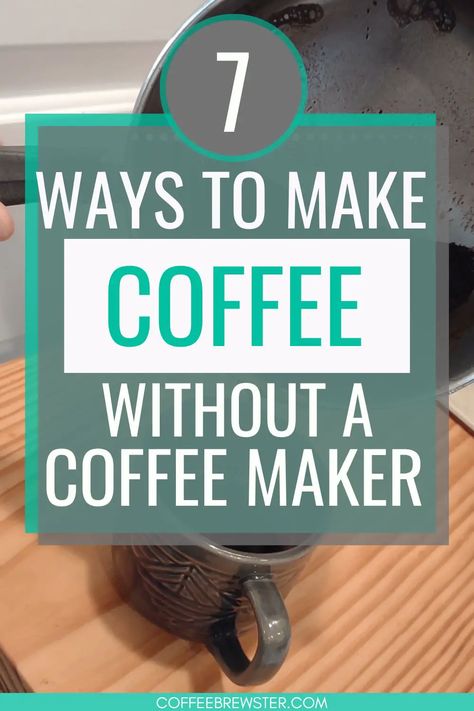 making coffee without coffee maker on stovetop Coffee Without Coffee Maker, Chocolate Covered Coffee Beans, Ways To Make Coffee, Coffee Brewing Methods, Making Cold Brew Coffee, No Coffee, Making Coffee, Make Coffee, Coffee Drink Recipes