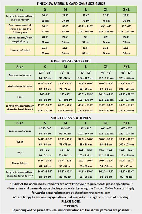 Size chart - Extravagantza Hand Knitted Wool and Mohair Sweaters Handmade Cardigans, Dresses Crochet Size Chart Sweater, Crochet Cardigan Size Chart, Sweater Measurement Chart, Clothing Layout, Sweaters Handmade, Crown Crochet, Measurement Conversion Chart, Mohair Sweaters, Crocheted Clothes