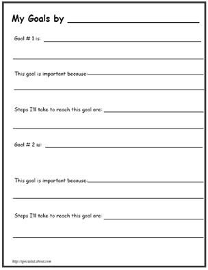 3 Worksheets to Help Your Students Set Goals: Setting Goals Worksheet # 1 Goal Worksheet, Goal Planning Worksheet, Third Grade Worksheets, Goal Sheet, Smart Goals Worksheet, Goal Setting For Students, Goal Setting Template, School Goals, Goals Worksheet