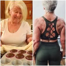 Grandma, 73, loses four stone and gets ripped in one year after her daughter teaches her how to use her iPhone Joan Macdonald, Gastric Band, Ripped Women, Get Ripped, Pregnancy Loss, Ageless Beauty, Lean Body, Aging Well, Body Building Women