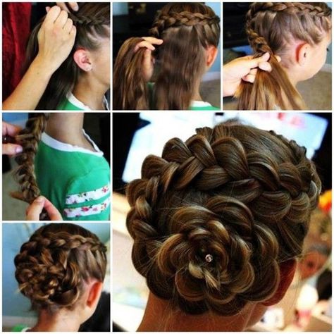 Flower Braid, Hairstyle Braided, Bow Braid, Braid Updo, Flower Braids, Updo Hairstyle, Flower Girl Hairstyles, Girls Hairstyles Braids, Girls Braids