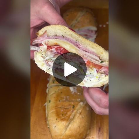 Coldcut Sandwiches Ideas, Chokehold Sandwich, Chopped Italian Sandwich, Banana Pepper Rings, Cold Cut Sandwich, Italian Sandwich, Sub Sandwiches, Food Matters, Stuffed Banana Peppers