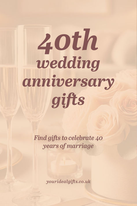 40th Wedding Anniversary Gifts 40th Anniversary Gifts For Husband, 40 Years Of Marriage, 40th Wedding Anniversary Gifts, Anniversary Presents, 40 Year Anniversary, 40th Anniversary Gifts, 40th Wedding Anniversary, Anniversary Gifts For Parents, Anniversary Gifts For Husband