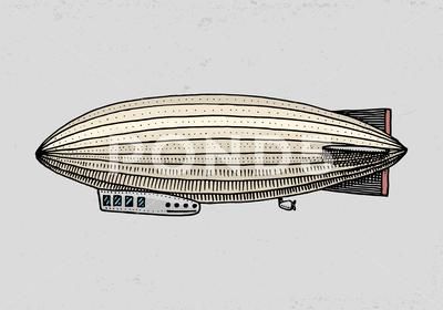 Airship Tattoo, Blimp Tattoo, Blimp Drawing, Illustrations Tattoo, Zeppelin Airship, Cardboard Crafts Diy, Sketch Style, City Illustration, Steampunk Art