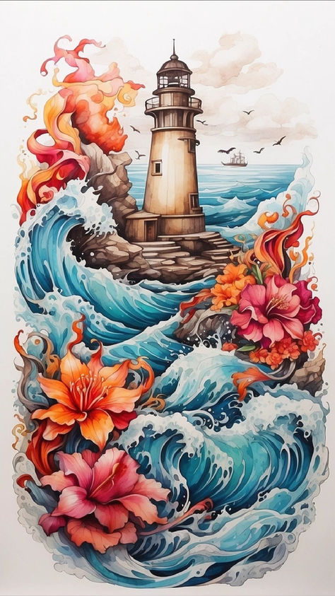 Capture the essence of maritime charm with our stunning lighthouse tattoo sketch. 🗼🌌 Join our Telegram channel for a beacon of inspiration, where the stories of the sea come to life in inked form. 📲🌊 Subscribe now to navigate through a sea of artistic brilliance and let the lighthouse guide your tattoo aspirations! #LighthouseTattoo #MaritimeInk #NavigatingInArt #Tattoo #TattooIdeas Lighthouse And Beach Tattoo, Beach In A Bottle Tattoo, Cape Hatteras Lighthouse Tattoo, Lighthouse Tattoo For Women, Seaside Tattoo, Light House Tattoo, Tattoo Designs Dark, Tattoo Designs Realistic, Tattoo Designs Women