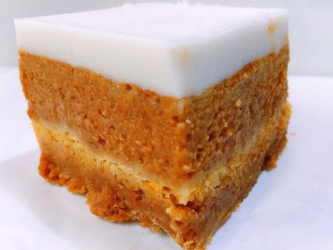 Fresh Lilikoi Recipes, Pumpkin Haupia Squares, Pumpkin Haupia Pie Recipe, Pumpkin Haupia Crunch, Haupia Recipe Hawaiian Desserts, Pumpkin Haupia Pie, Hawaii Desserts Easy Recipes, Haupia Desserts, Pumpkin Crunch Hawaiian