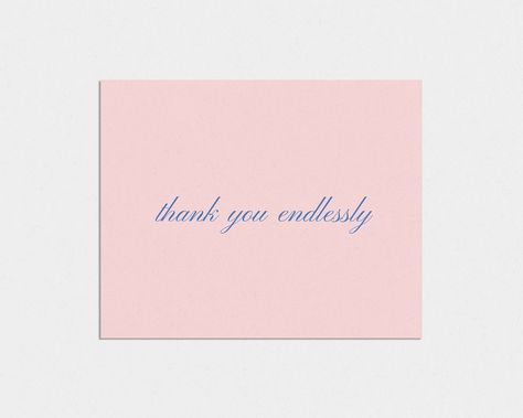 thank you endlessly 🩷 now available in our Etsy shop #thankyoucards #thankyoucard #greetingcard #etsyshop #pinterestaesthetic #vscogirl Handmade Thank You Cards, In Cursive, April 12, Teacher Gift, Teacher Gifts, Thank You Cards, Greeting Cards, Thank You, Etsy Shop