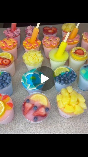 K’s Sweets 🍭 on Instagram: "Get into these frozen cups 😍😍🥶🍍🍓🫐🍋🥝🍒  #FL #KsSweets #frozencups #flips #fyp #sweets #TarponSprings #explore" Ice Cups Frozen, Frozen Cups, Ice Cup, Tarpon Springs, Yum Yum, Frozen, Fruit, On Instagram, Instagram