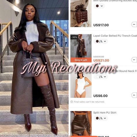 Shein Outfit Lookbook, Winter Outfits Shein Women, Shein Cart Ideas, Baddie Shein Outfits Winter, Shein Business Casual Outfits, Baddie Birthday Outfit Winter, Winter Baddie Outfits Going Out, Boujee Outfits Classy, Shein Winter Outfits