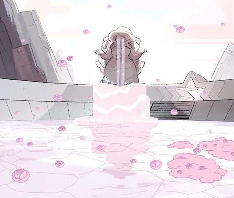 Rose's Fountain Background-Steven Universe Steven Universe Background, Universe Aesthetic, Steven Universe Pictures, Steven Universe Diamond, Pink Diamond Steven Universe, Steven Universe Wallpaper, Fantasy Background, Scenery Background, Eastern Art