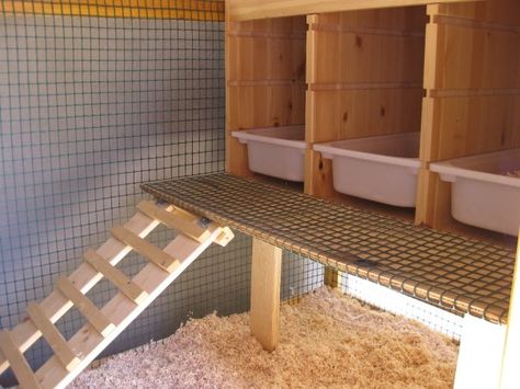 Use Plastic tray bins for nest boxes - easy to clean Reban Ayam, Urban Chicken Farming, Chicken Coup, Urban Chickens, Coop Design, Best Chicken Coop, Chicken Coop Designs, Coop Plans, Building A Chicken Coop