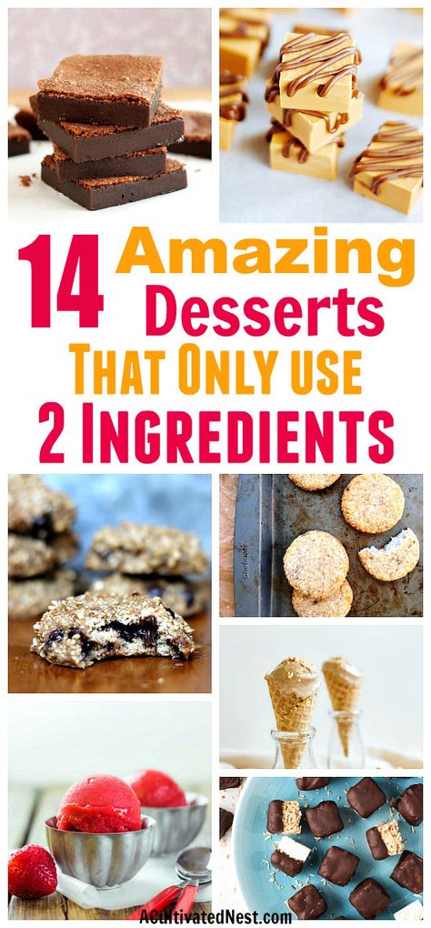 2 Ingredient Desserts, 5 Ingredient Desserts, Cheap Desserts, 3 Ingredient Desserts, Fast Desserts, Deserts Easy, Quick Dessert Recipes, Oreo Dessert, Dessert Ingredients