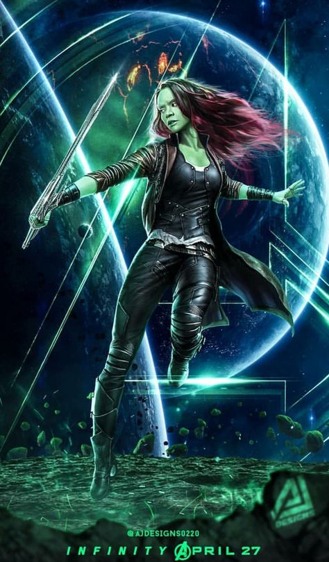 Gamora in Avengers Infinity War || Guardians of the Galaxy Gamora Wallpaper, Gamora Marvel, Avengers Wallpaper, Avengers Infinity, Marvel Girls, Marvel Vs, Marvel Dc Comics, Marvel Heroes, Marvel Art