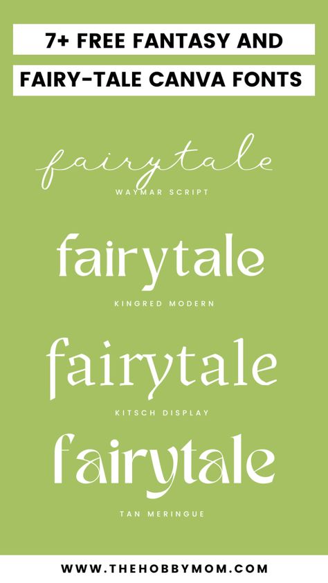 9 Free Fantasy Fonts on Canva You Can Use Right Now - The Hobby Mom Princess Font, Font Canva Lettering, Best Cursive Fonts, Whimsical Logo, Appeal Letter, Icon Widget, Keyword Elements Canva, Canva Fonts, Canvas Learning