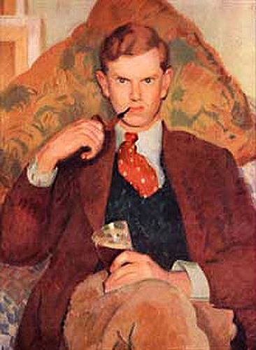 Evelyn Waugh / Portrait by Henry Lamb Brideshead Revisited, Evelyn Waugh, Writers And Poets, Book Writer, Lewis Carroll, Male Portrait, Favorite Authors, Pics Art, Famous Artists