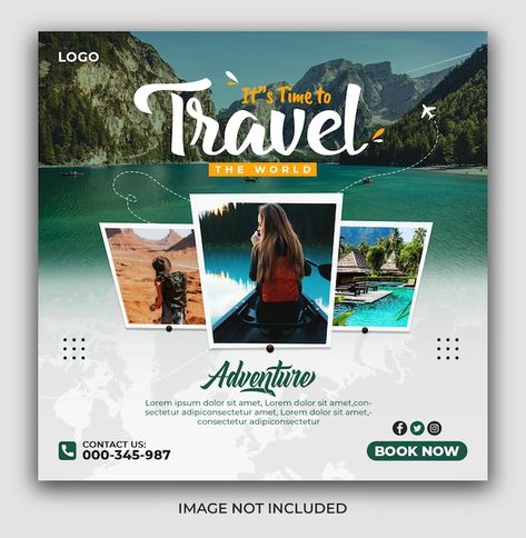 Travel Advertising Design, Travel Flyer, Event Poster Template, Travel Creative, Travel Advertising, Banner Design Inspiration, Illustrator Design Tutorial, Travel Poster Design, Tourism Poster