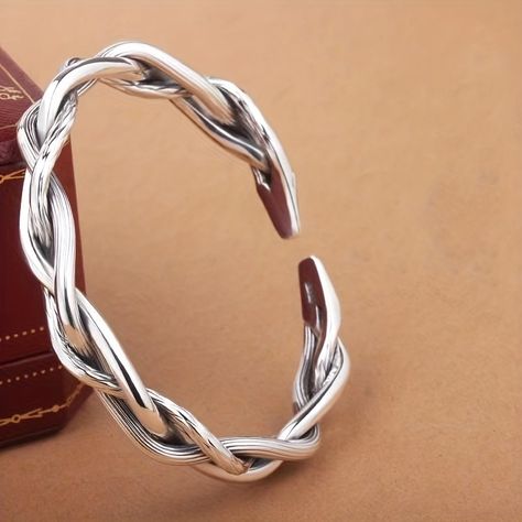 Faster shipping. Better service Three Strand Bracelet, Braid Cuffs, Twisted Bracelet, Casual Jewelry, Cuff Bangle Bracelet, Girly Accessories, Twisted Wire, Strand Bracelet, Cuff Bangles