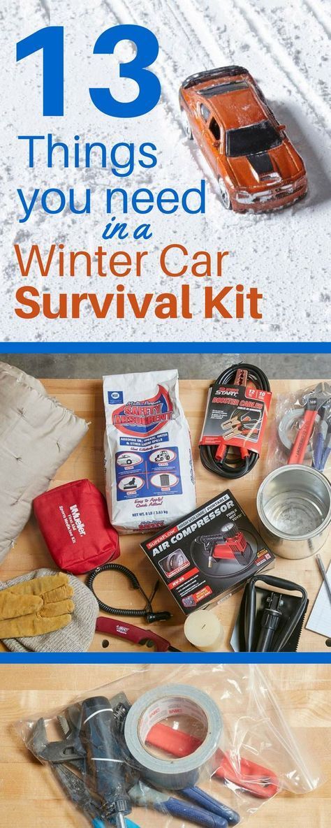 Don’t get stranded out in the cold – make your own winter car survival kit. Winter Car Kit, Car Survival, Car Survival Kits, Car Emergency Kit, Primitive Survival, Winter Survival, Winter Car, Survival Supplies, Survival Equipment