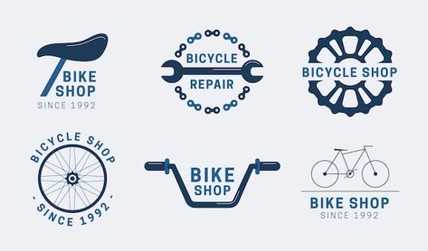 Bike Logo Cycling, Flat Design Logo, Motocross Logo, Logo Bike, Flat Logo Design, Flat World, Bike Logo, Bike Quotes, Logo Design Collection