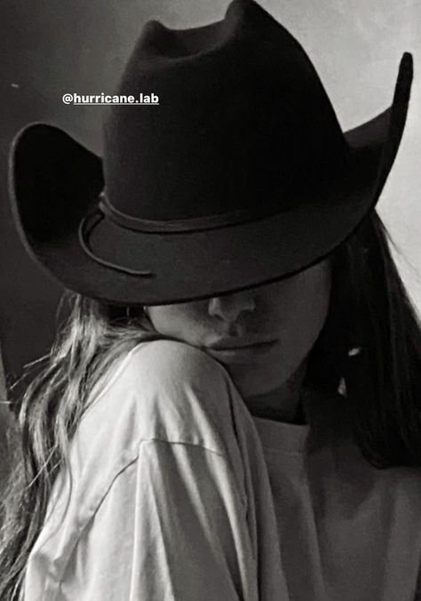 Cowboy Hat, A Black, A Woman, Cowboy, Black And White, Hair, White, Black, Instagram