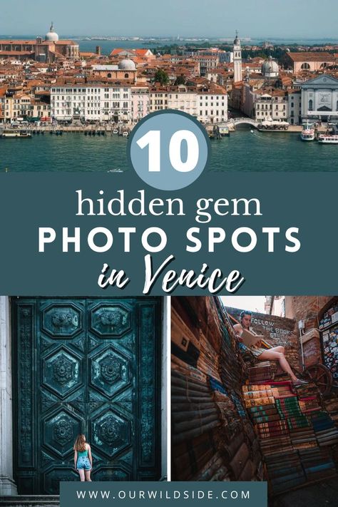 Venice is full of unique and quirky photogenic spots. so in this guide we're sharing our 10 favourite Hidden Gem Photo Locations in Venice! Venice Aesthetic, Honeymoon Italy, Milan Trip, Venice Travel Guide, Travel Venice, Venice Photos, Floating City, Hidden Places, Venice Travel