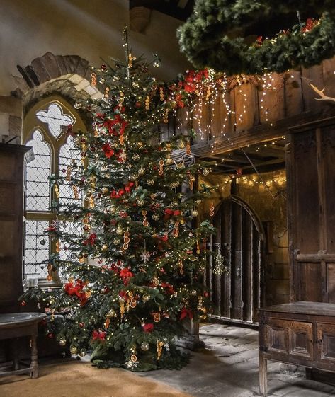 Christmas In England, Haddon Hall, Days Till Christmas, Old World Christmas, Christmas Past, Magical Christmas, Christmas Display, Merry Little Christmas, Very Merry Christmas