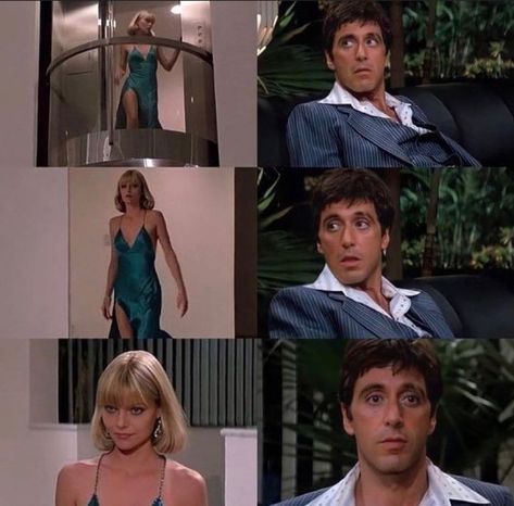 Elvira Scarface, Elvira Hancock, Scarface Poster, Scarface Movie, Gangster Movies, Couples Halloween Outfits, Tony Montana, Michelle Pfeiffer, Movies And Series