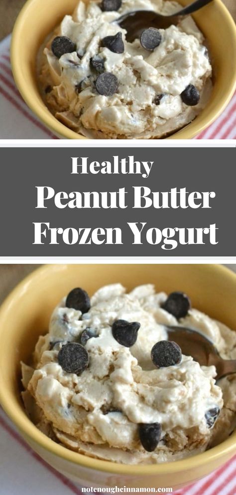 Ella Vegan, Healthy Frozen Yogurt, Healthy Peanut Butter Cups, Frozen Yogurt Recipes, High Protein Desserts, Clean Eating Desserts, Frozen Ice, Protein Desserts, Healthy Ice Cream