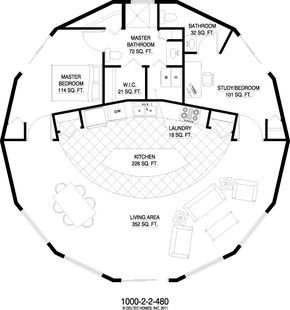 deltec homes - 1 story 1000 sq ft deltechomes.com/our-homes/ Deltec Homes, Grain Bin House, Round House Plans, Yurt Home, Yurt Living, Octagon House, Circle House, Silo House, Geodesic Dome Homes